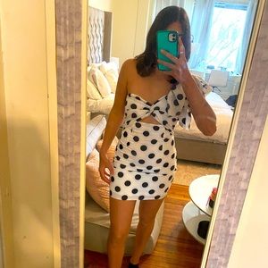 Superdown one shoulder mini dress